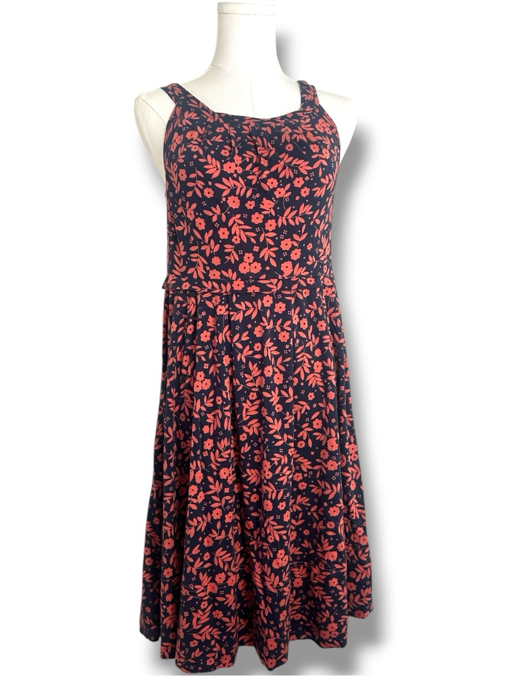 Marc by Marc Jacobs Navy and Coral Floral A-Line Sundress size XS